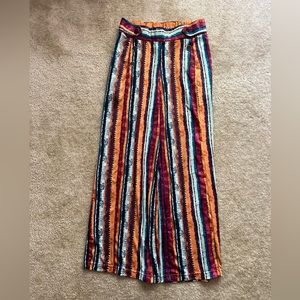Robert Louis Wide Leg Striped Pants Size PM